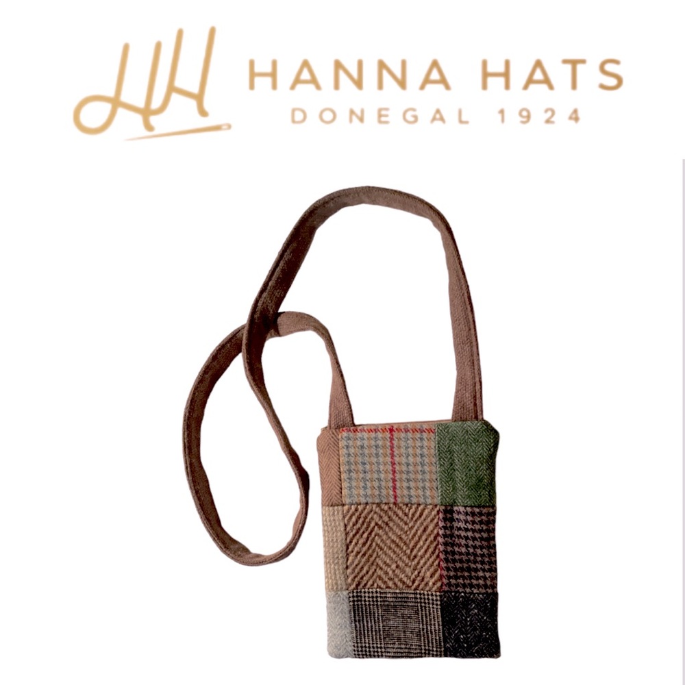 HANNA HATS➕Donegal Tweed Patchwork Bag